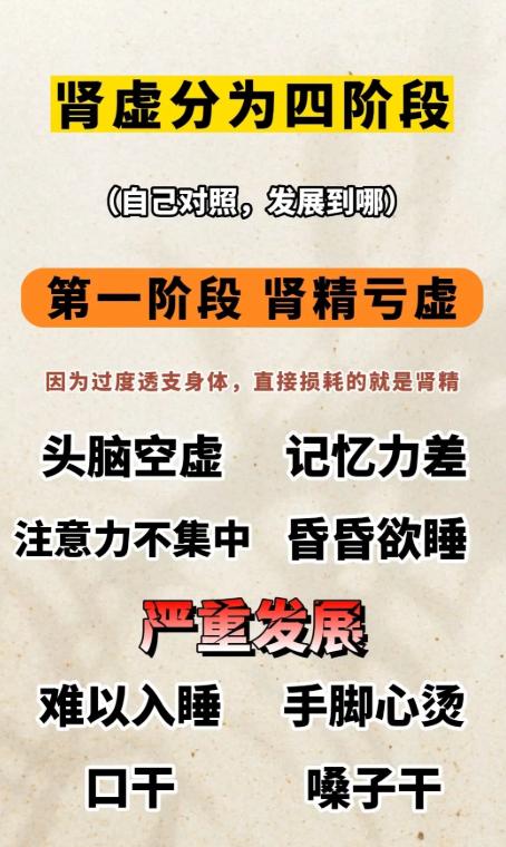 肾虚真的分 4 个阶段吗？对照看看你到哪一步了