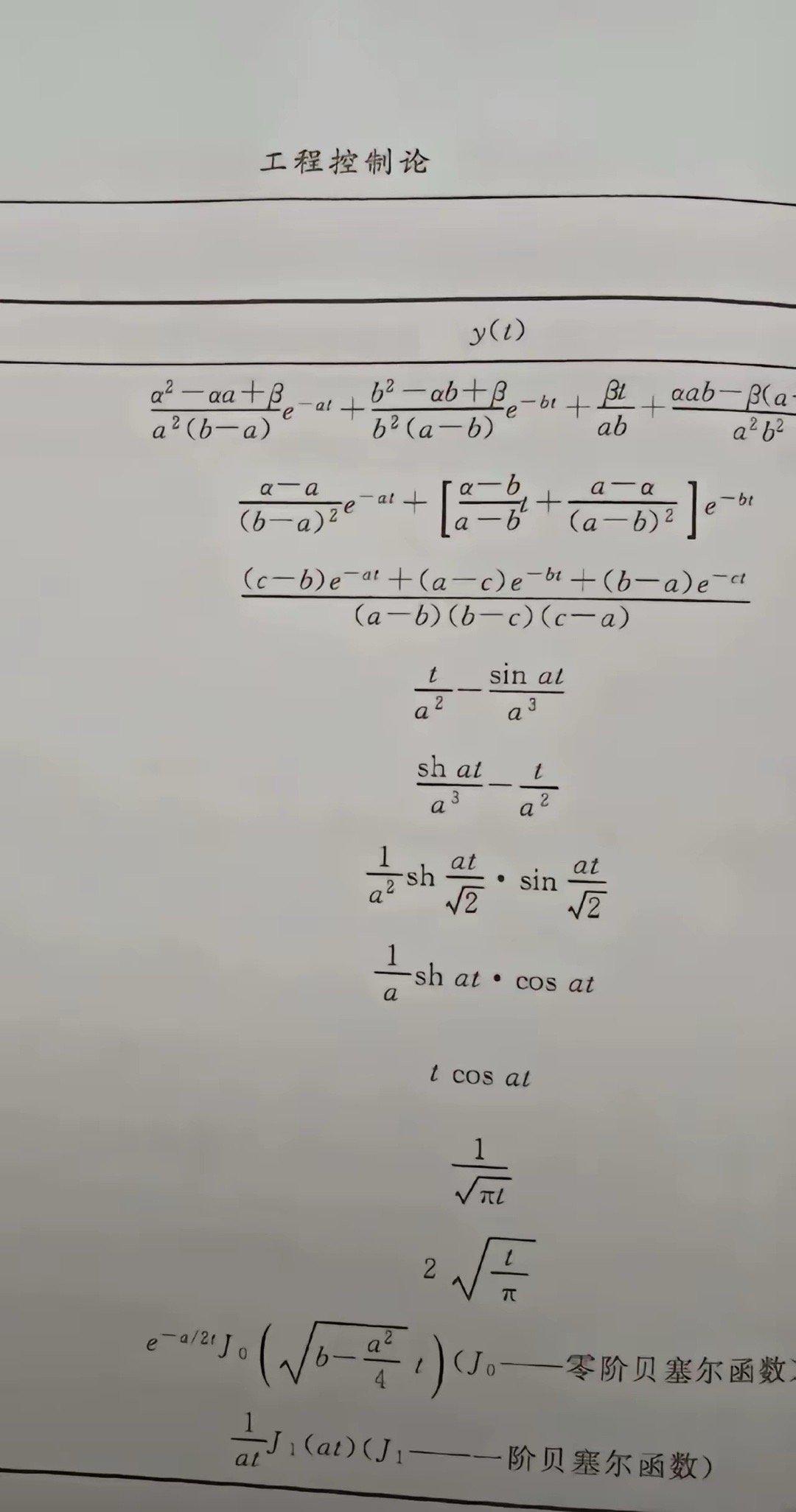 看了钱老的《工程控制论》第一页，就果断合上了，对不起打扰了！

每个字母和符号都