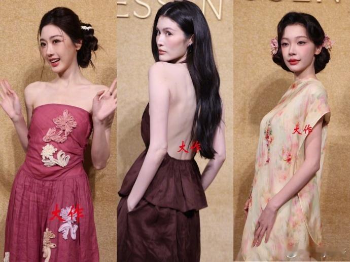 一张美丽的脸旁边是另一张美丽的脸...何穗易梦玲孙乐言同框我都快被美的看不过来了