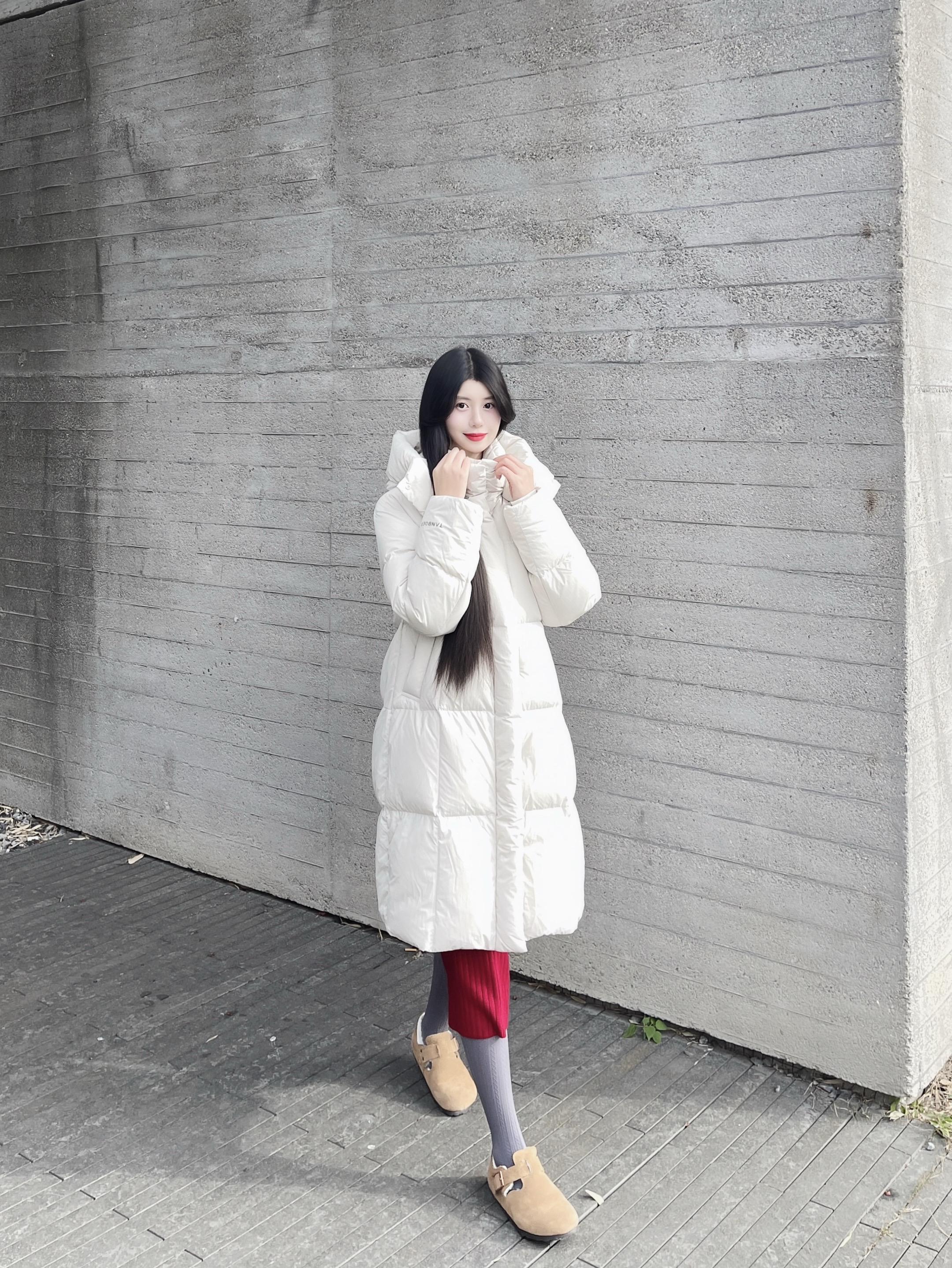 冬天羽绒服穿搭 穿搭 漂亮女生