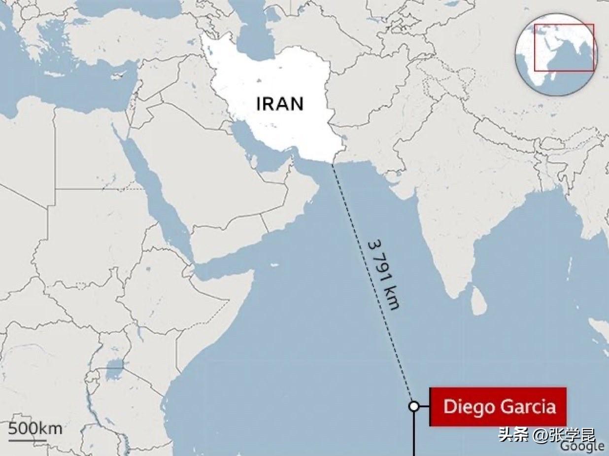 这件事性质极其严重。

伊朗向位于印度洋的迪戈加西亚岛美军/英军基地发射了2枚中