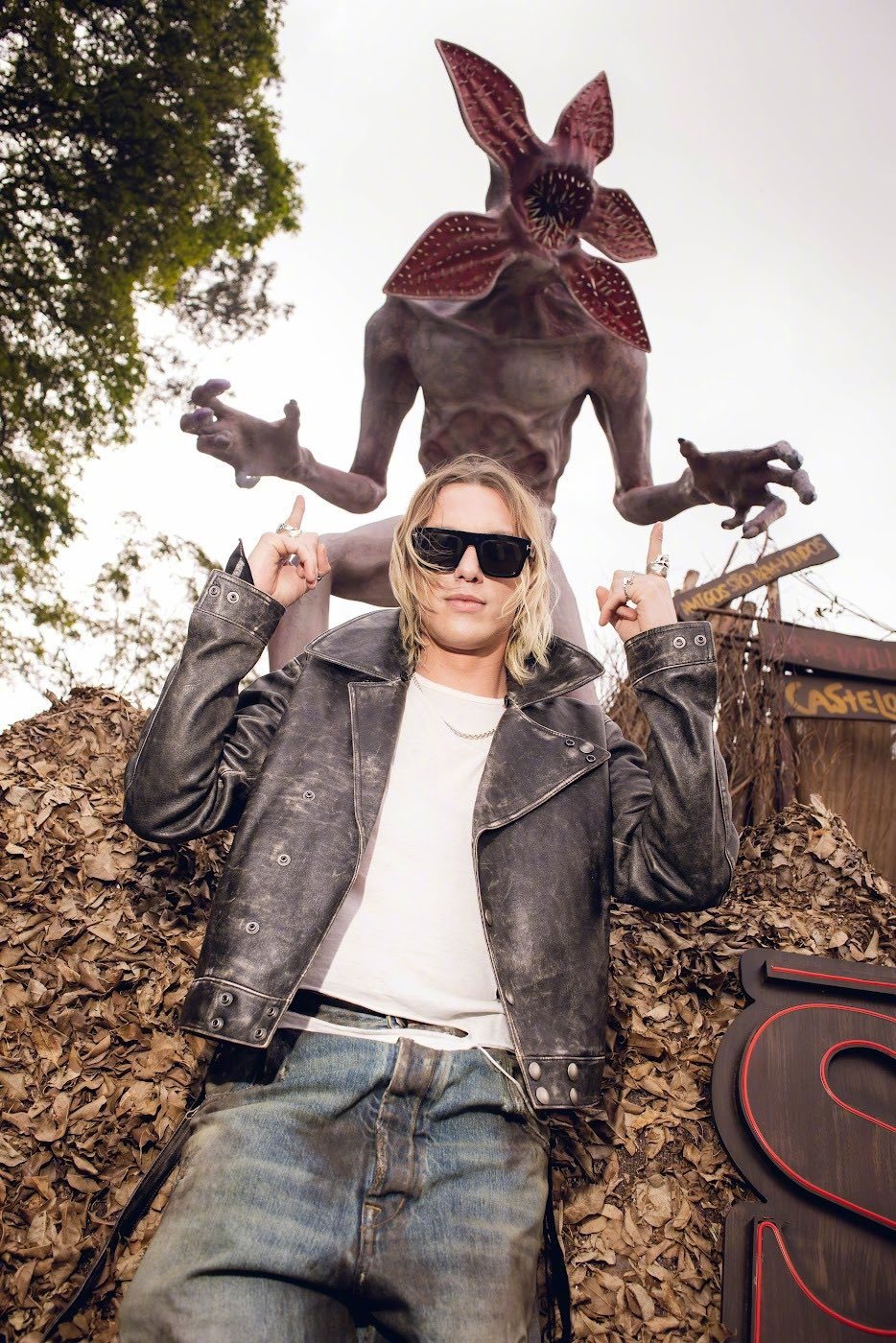 《怪奇物语5》巴西宣传，杰米·坎贝尔·鲍尔 