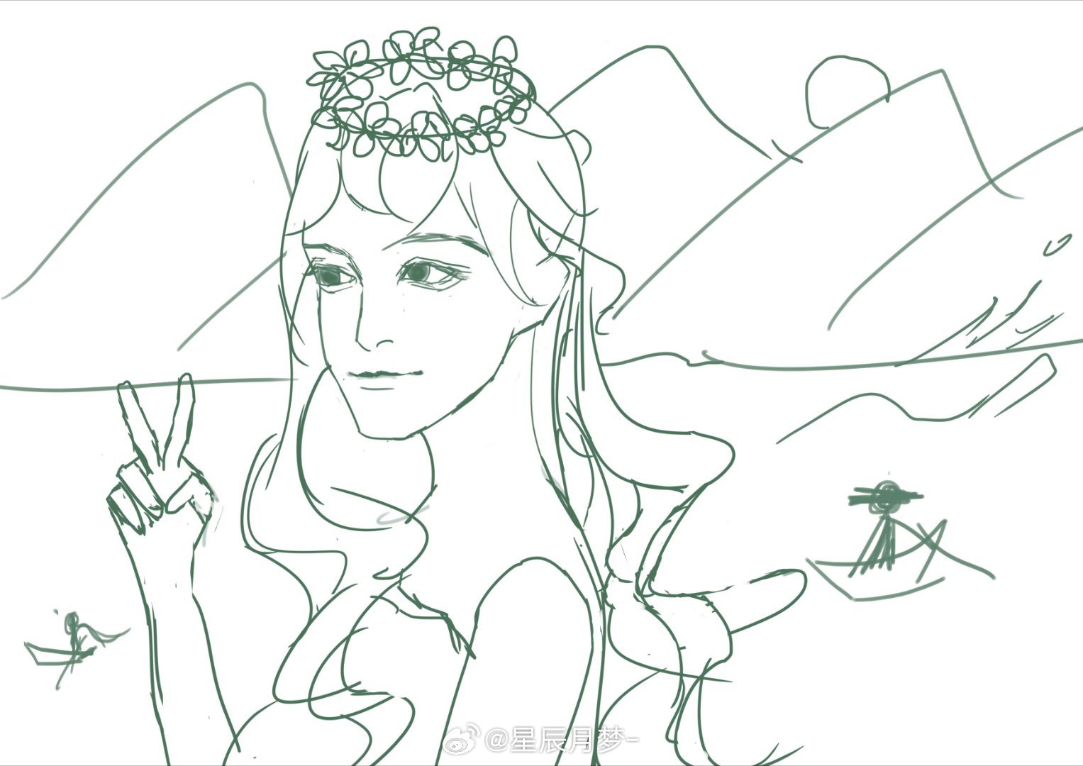 oc[超话] 画了oc[期待]美女姐姐[期待] ​​​