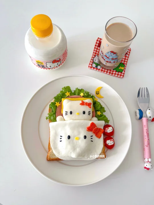 Kitty盖被｜开放式三明治🥪附教程
