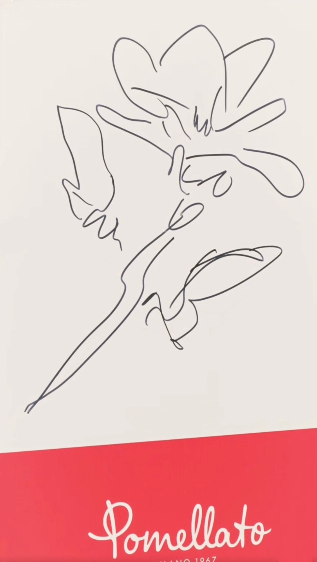 豆包说你这幅画艺术成分很高，属于 Continuous Line Art，叫单线