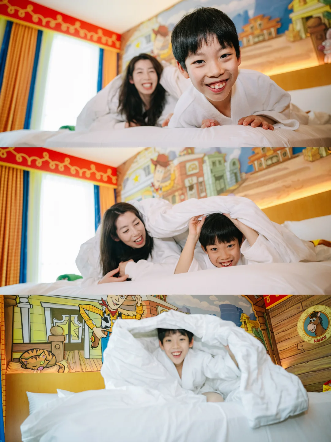 玩具酒店被窝拍照，真的好有幸福感呀
