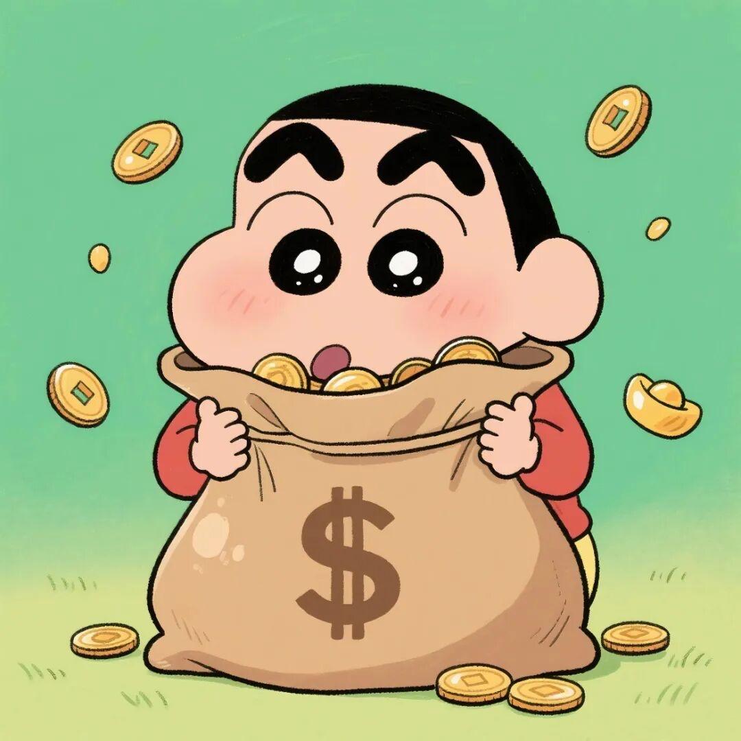 敲可耐小新头像｜一日未脱贫,赚钱不能停
