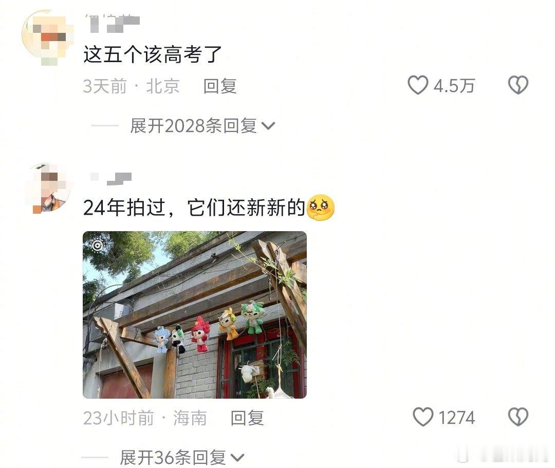 北京福娃该高考了