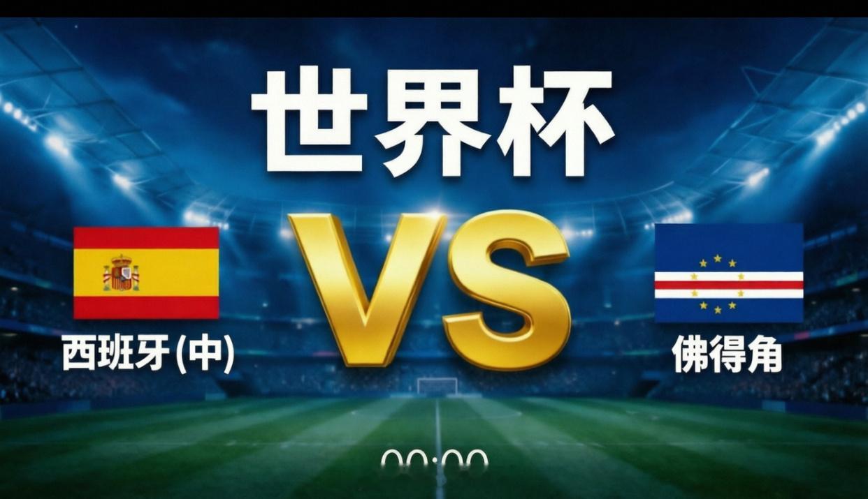 西班牙vs佛得角 世界杯H组揭幕战今晚打响！🇪🇸斗牛士军团迎战历史性首秀的佛