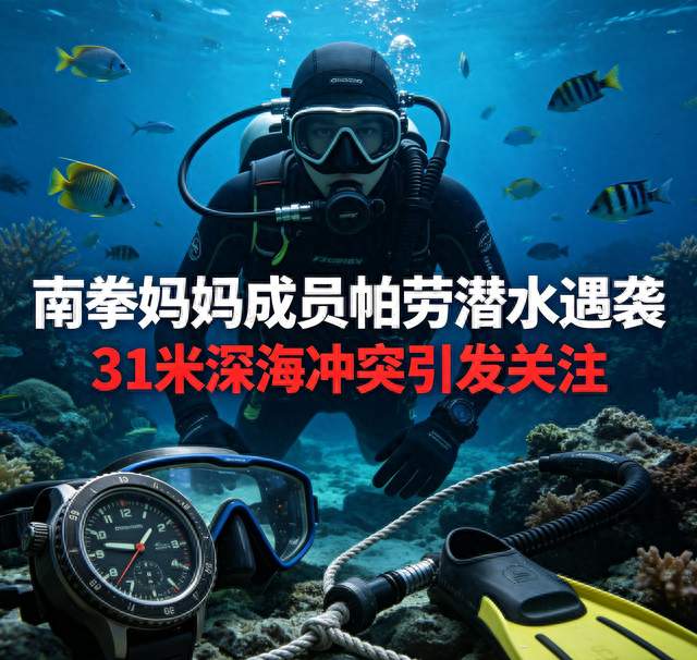 南拳妈妈弹头帕劳潜水遇袭31米深海遭攻击，潜导呼吸器被强行拔掉