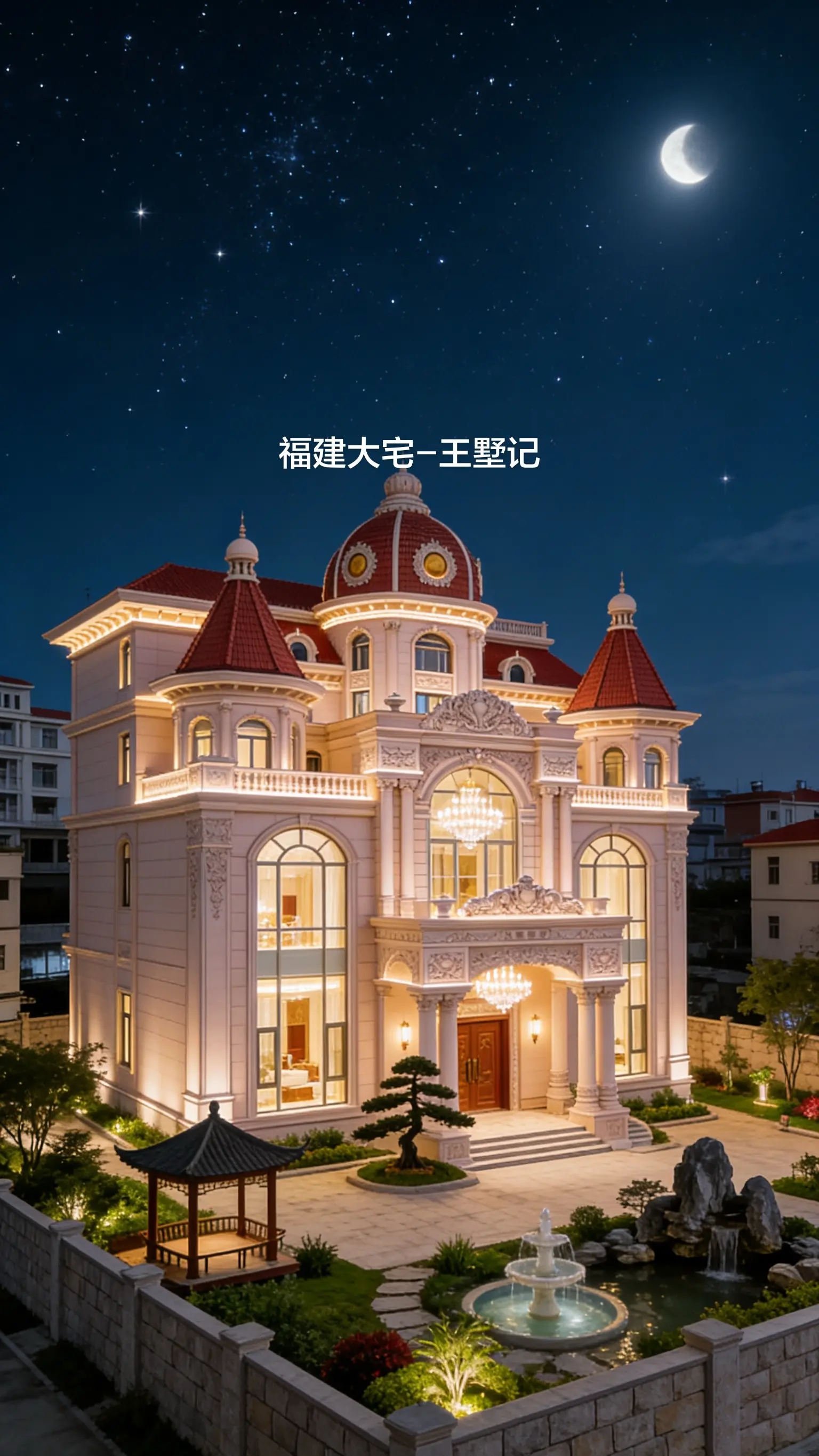 别墅设计落地。