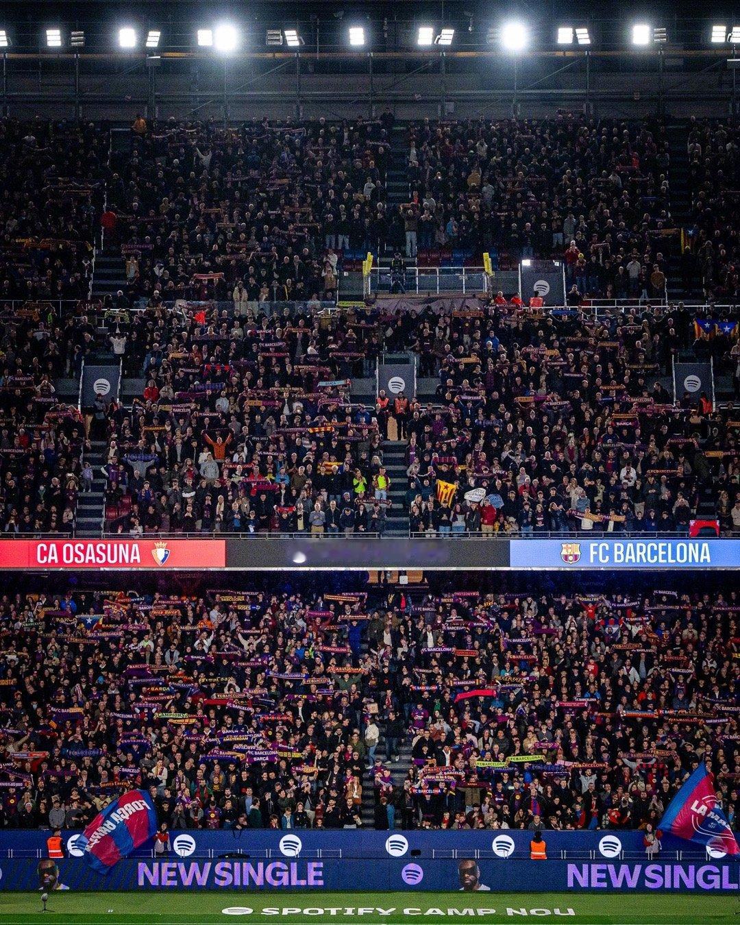 🏟️回归Spotify诺坎普球场后，我们已经连续5️⃣个主场取得胜利✌🏻➡️