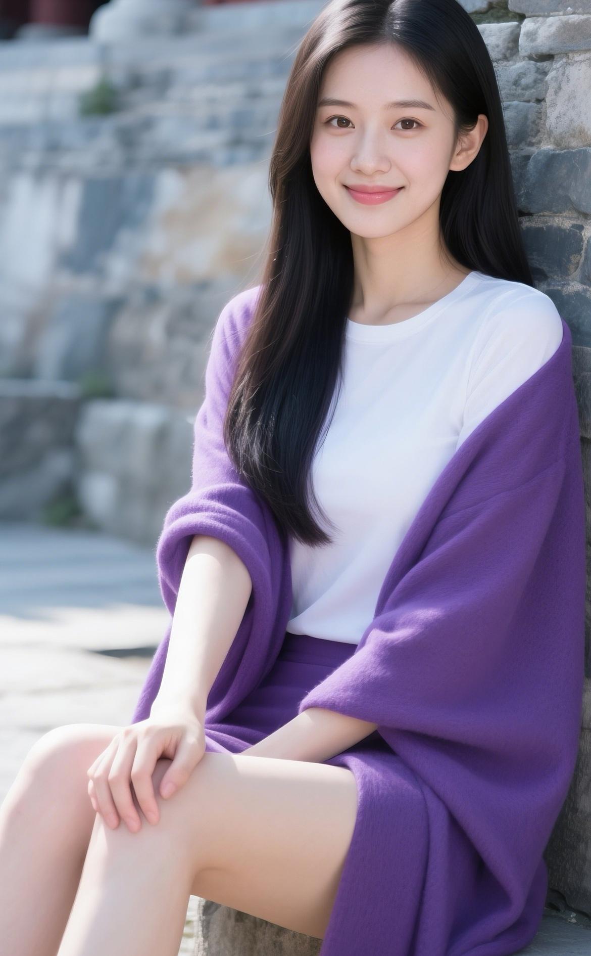 谁还不是那个肤白貌美大长腿的存在呢！
比起诗意和远方，你更想和我在一起吧[偷笑]