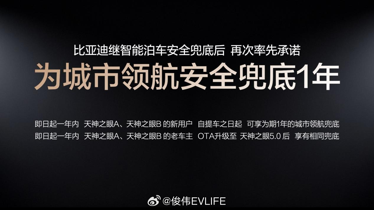 比亚迪这波兜底是真见效了！技术实力铸就底气，城市领航兜底发布才三天，日活直接涨了