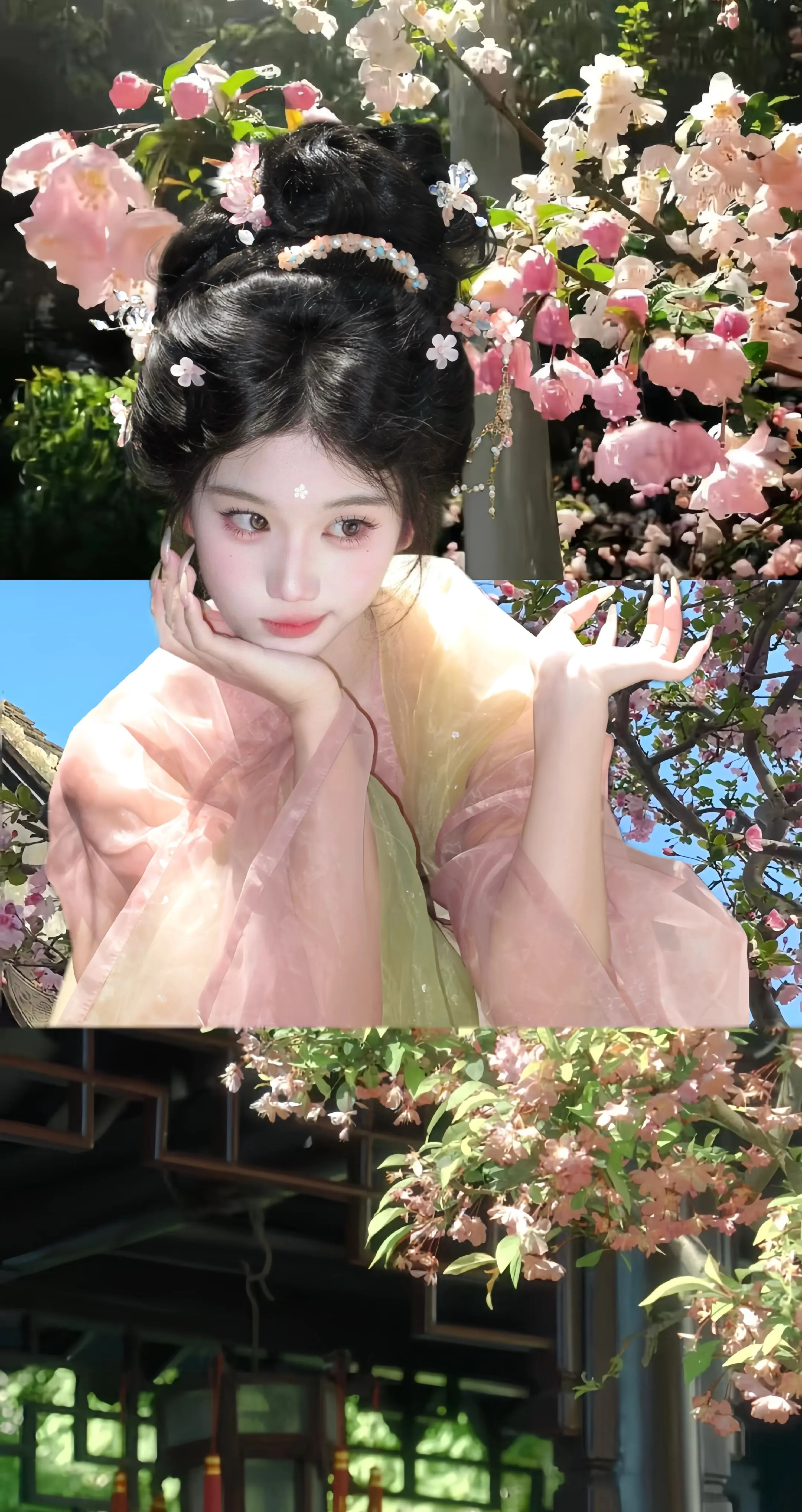 画舫听夜雨，我和你初遇。