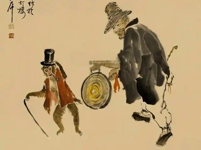 过年，我家长辈就爱看耍猴。其他长辈应该也是这个爱好。 