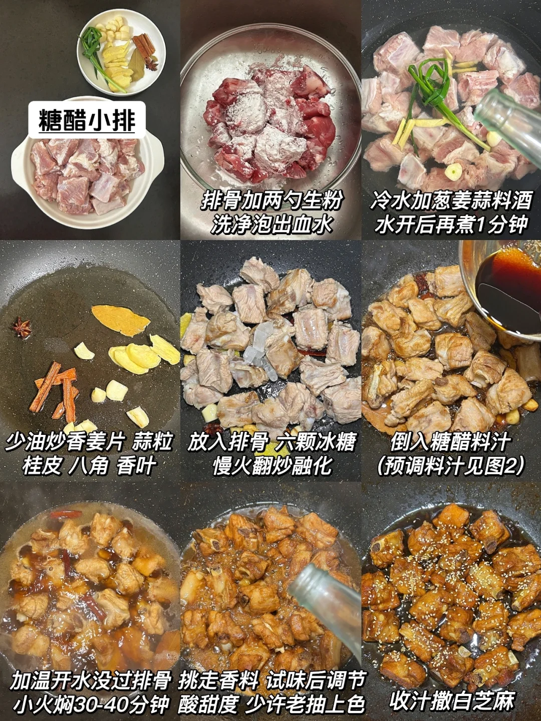 想翻车都难的糖醋排骨！可以开始准备年夜饭