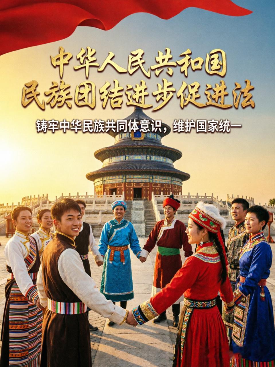 7月1日，《中华人民共和国民族团结进步促进法》正式施行！
一看就懂，这就是补齐我