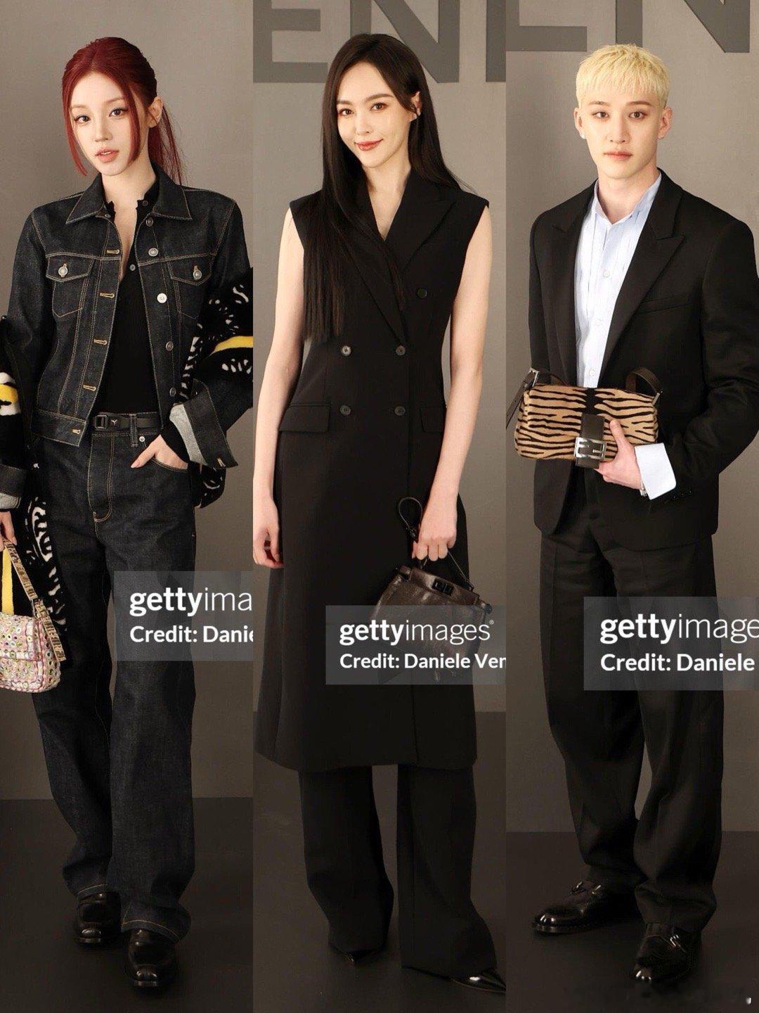 Fendi秋冬大秀出图今日米兰时装周Fendi 2026秋冬女装大秀上的唐嫣 /