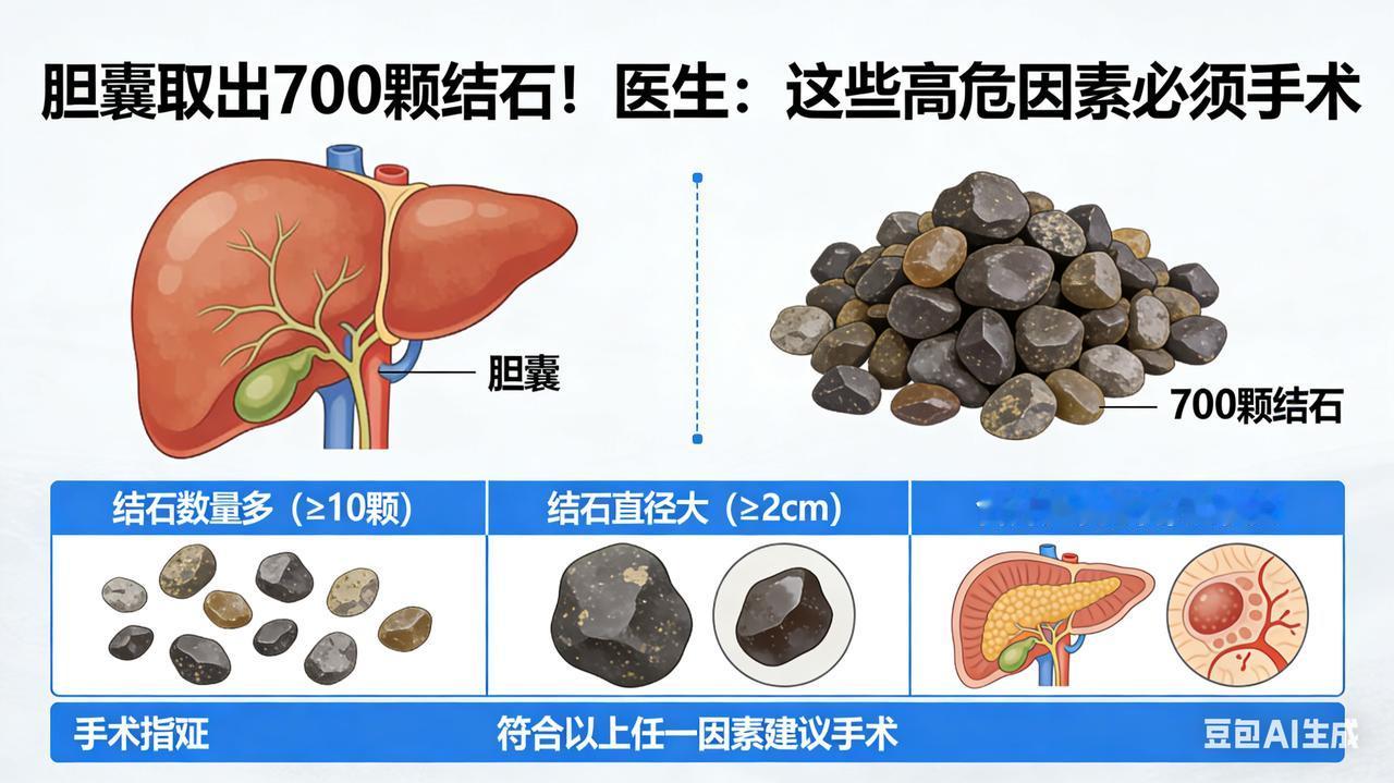 胆囊取出 700 颗结石！医生：这些高危因素必须手术

炸裂！福建女子体内藏 7