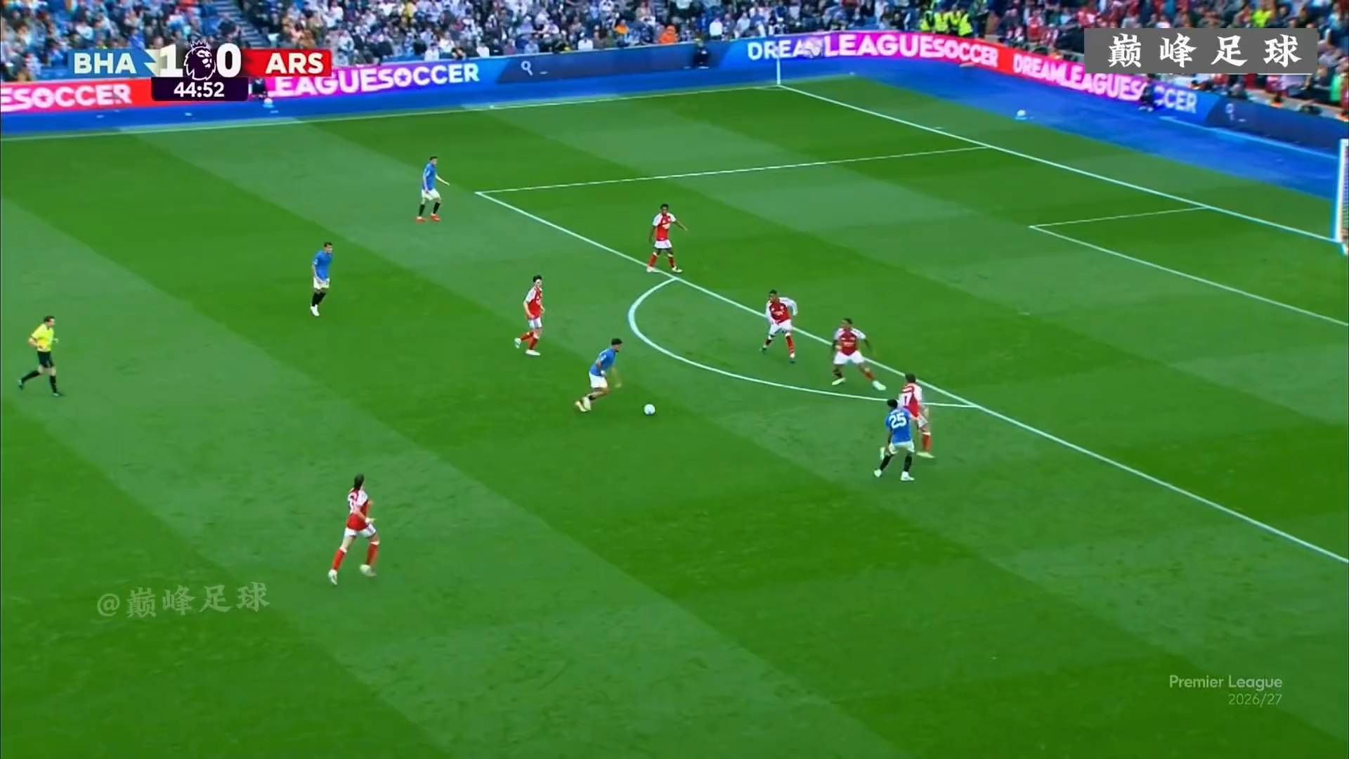 英超豪门阿森纳竟遭布莱顿3-0零封？