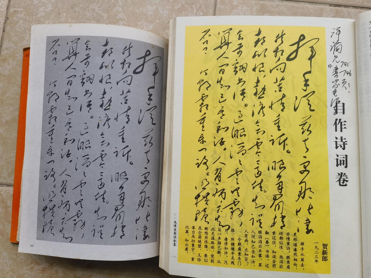 毛主席《贺新郎》书法的艺术特色
       毛主席的《贺新郎》创作于1923年