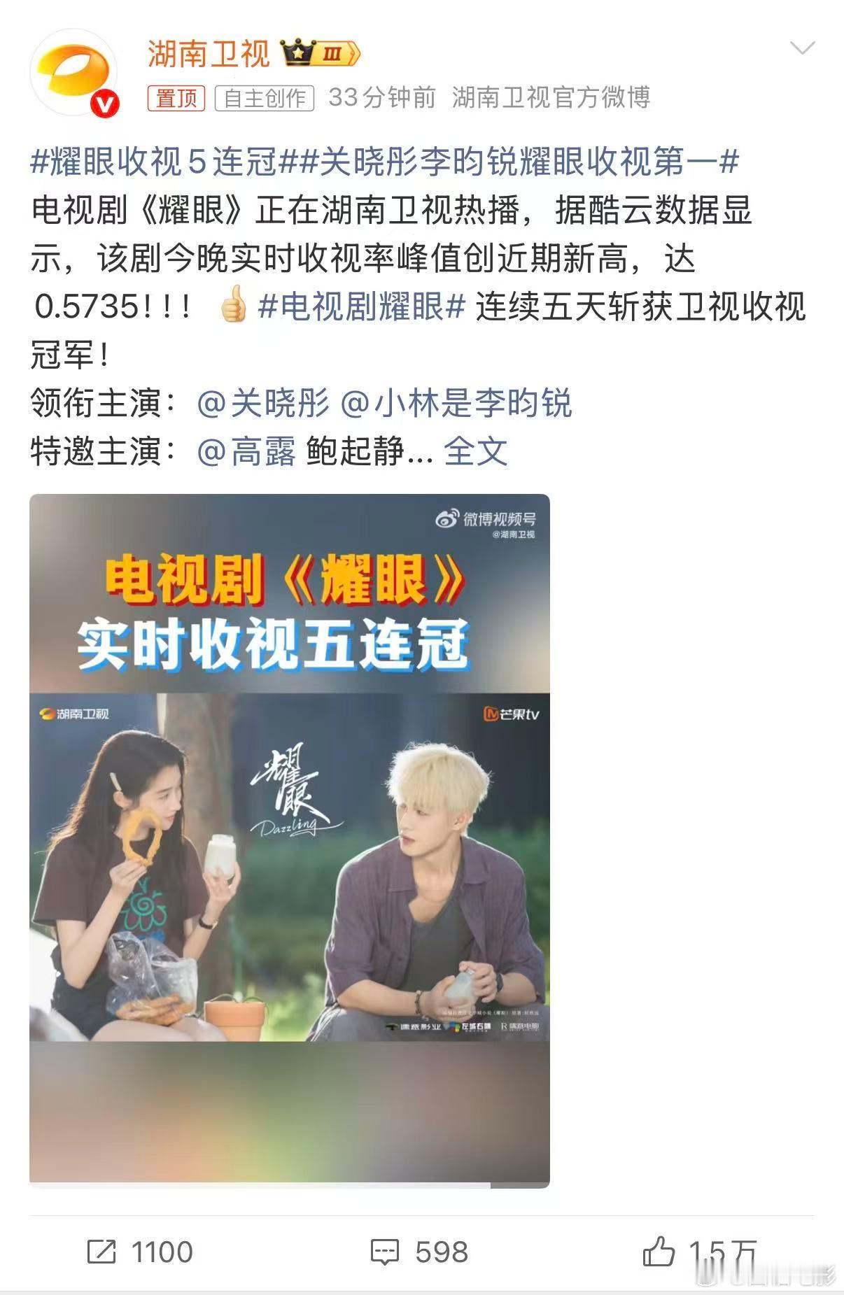关晓彤和李昀锐将角色情感层层递进，《耀眼》收视五连冠，优秀表演值得反复品鉴👍耀