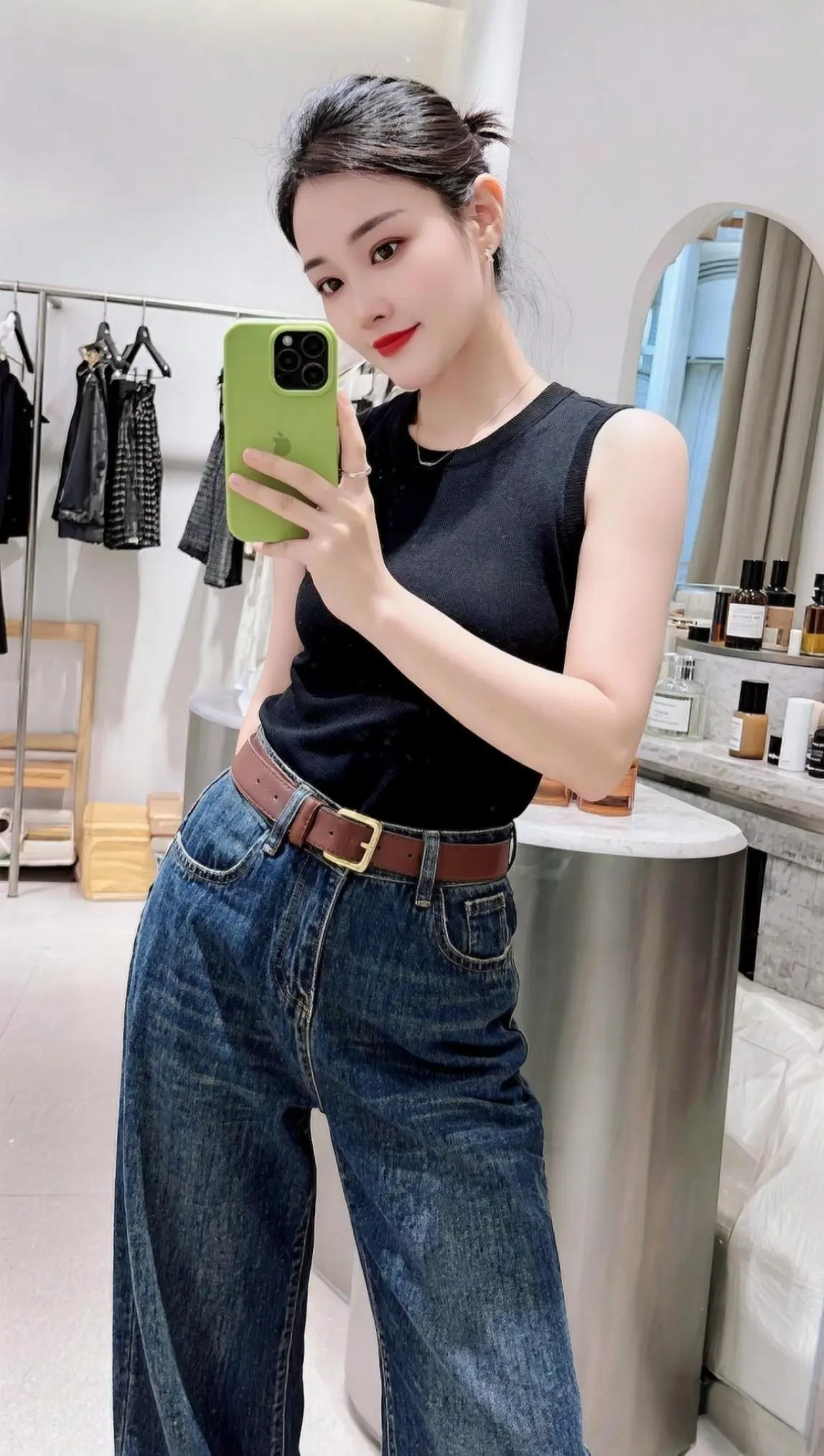 穿搭 牛仔裤显瘦穿搭