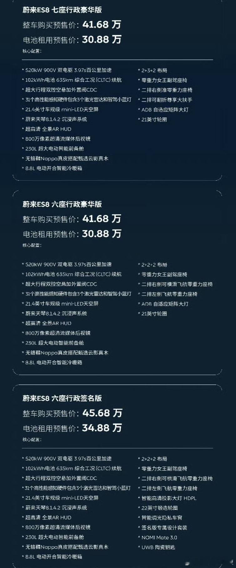 我得承认，斌哥还是很有魄力的。这次全新ES8的价格真是非常给力。我上一条微博预测