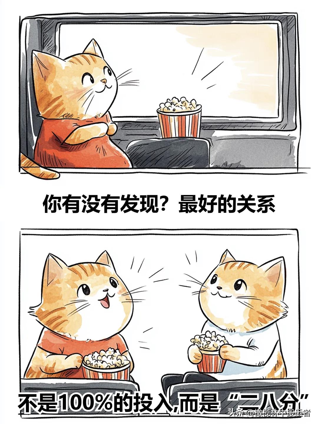 I “二八”定律，原来是最舒服的关系治愈系漫画 温柔治愈漫画  漫画治愈时刻