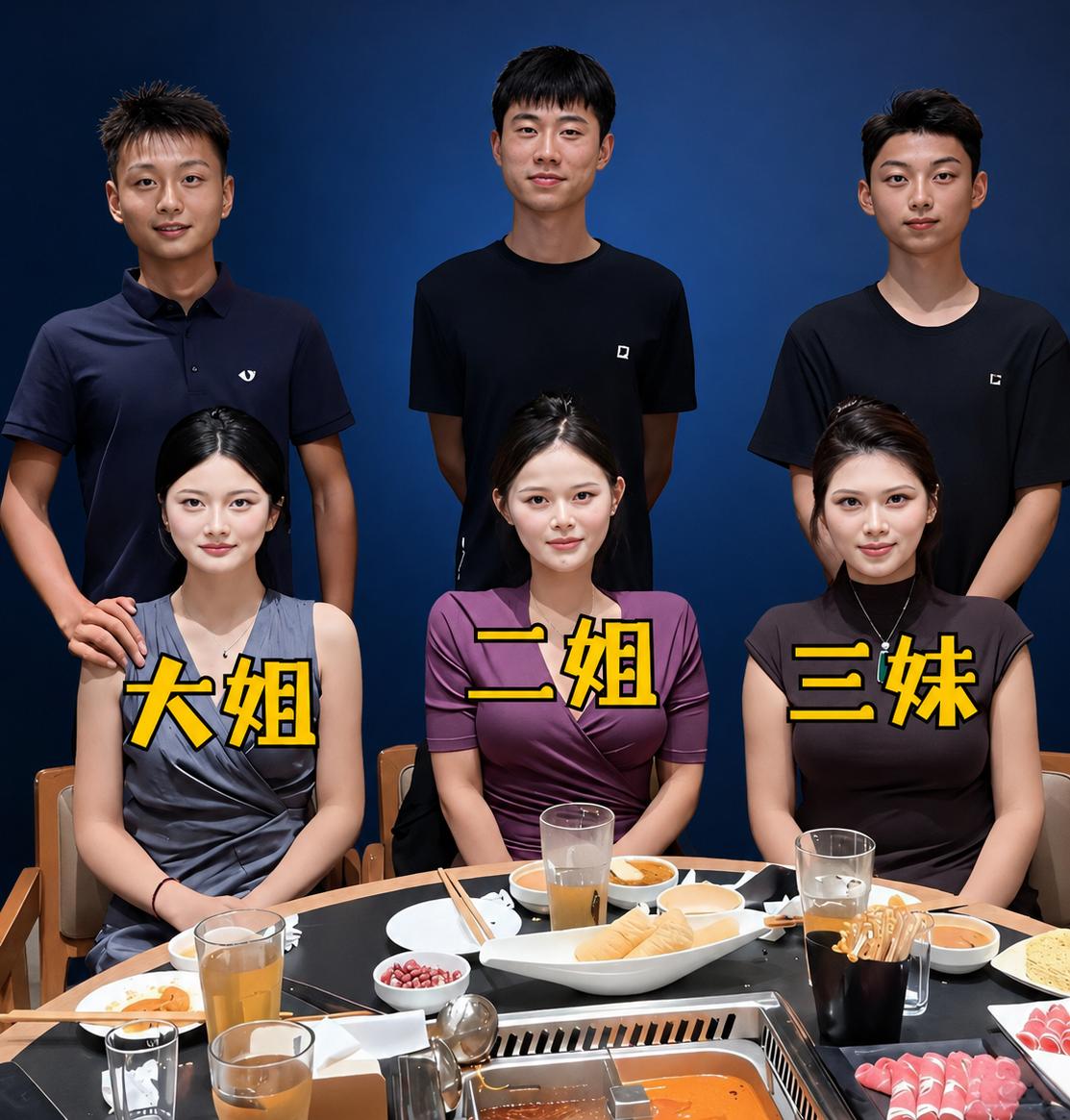 三胞胎姐妹嫁人后聚餐，一张合照猜猜谁的老公“最有钱”？网友选择“惊人一致”！