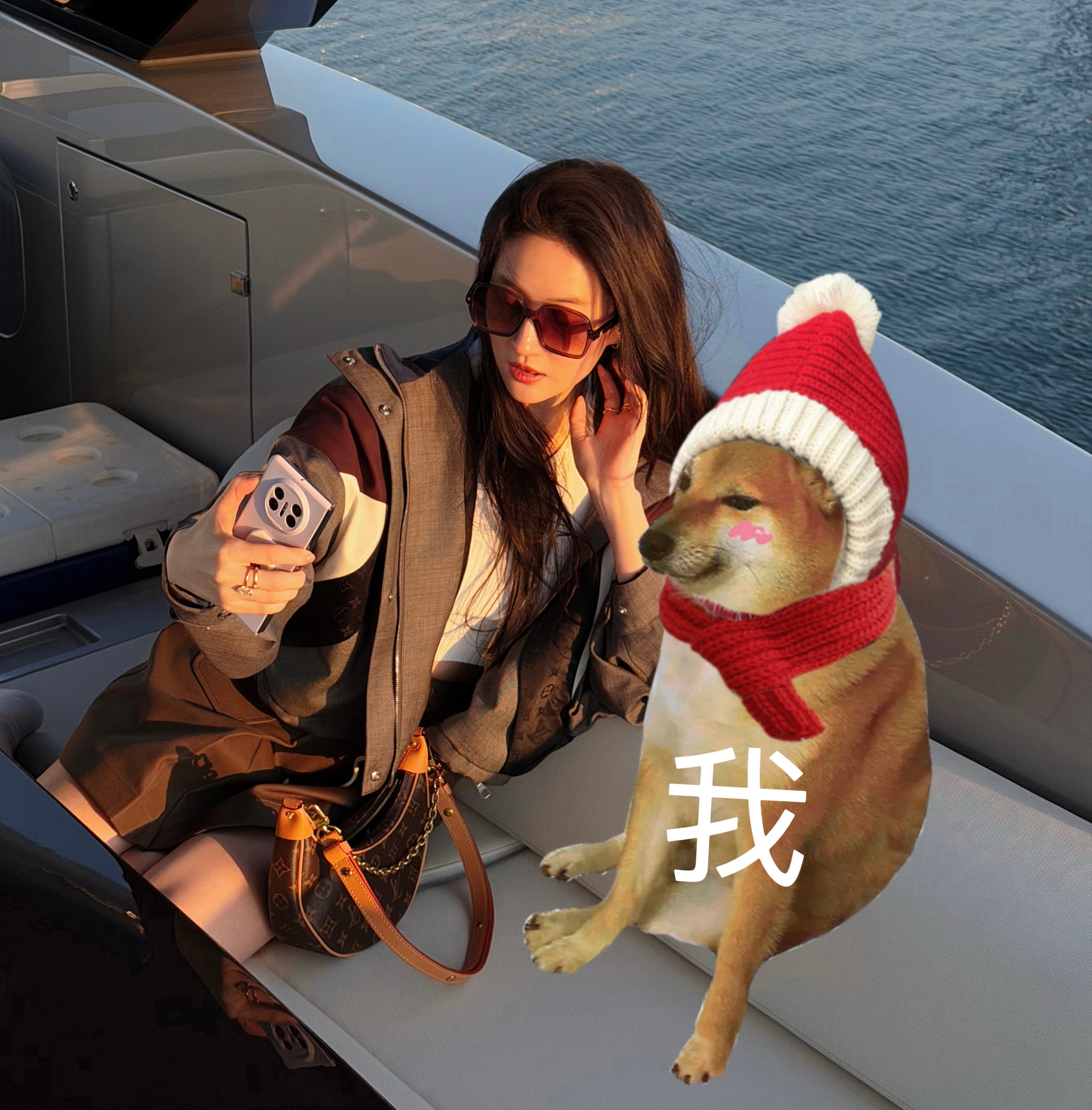 刘亦菲游艇随拍我整个人都不好了 需要在大游艇上和刘亦菲亲亲抱抱才能好