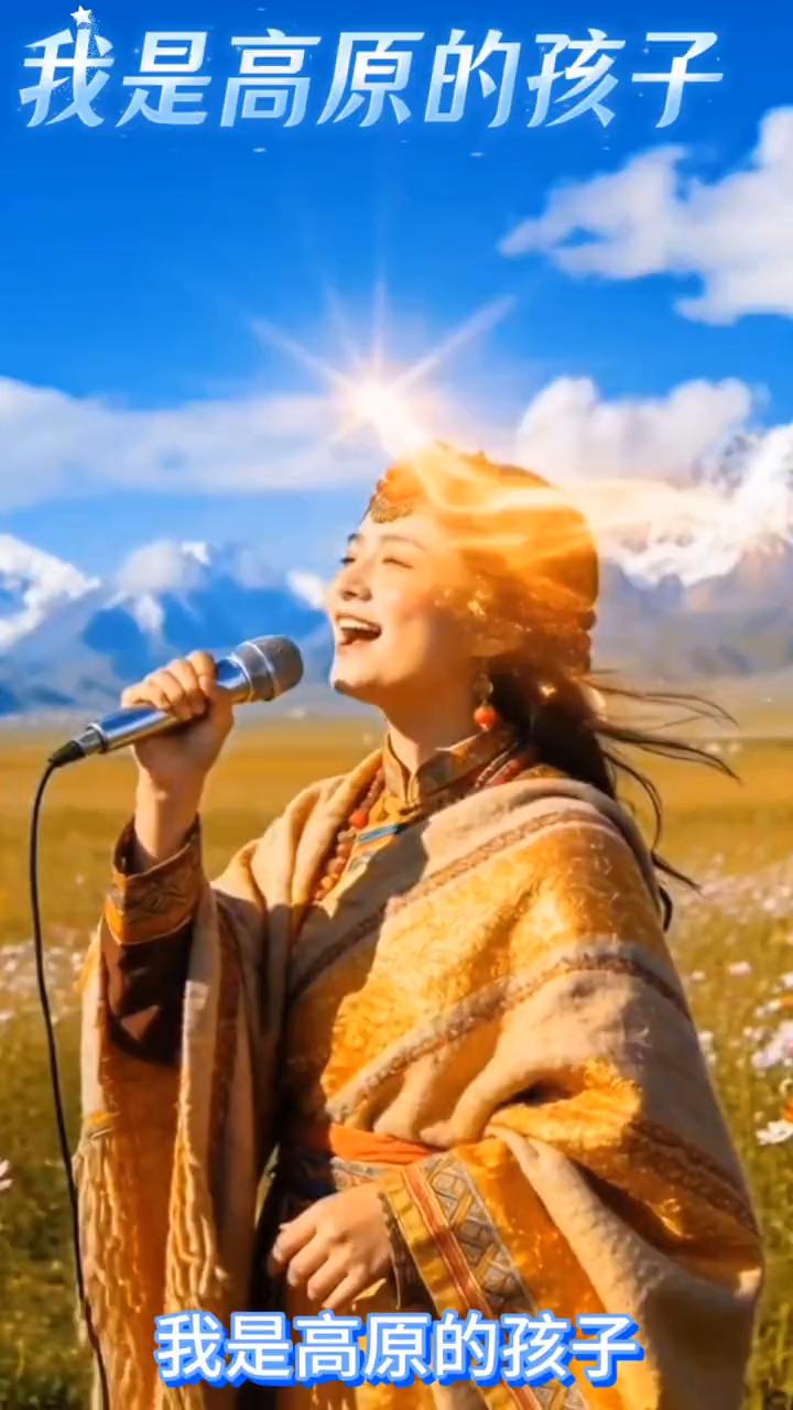 我是高原的孩子，高原是我的家，我愿用生命去孝敬慈祥的阿爸阿妈。长长的雅鲁藏布，难