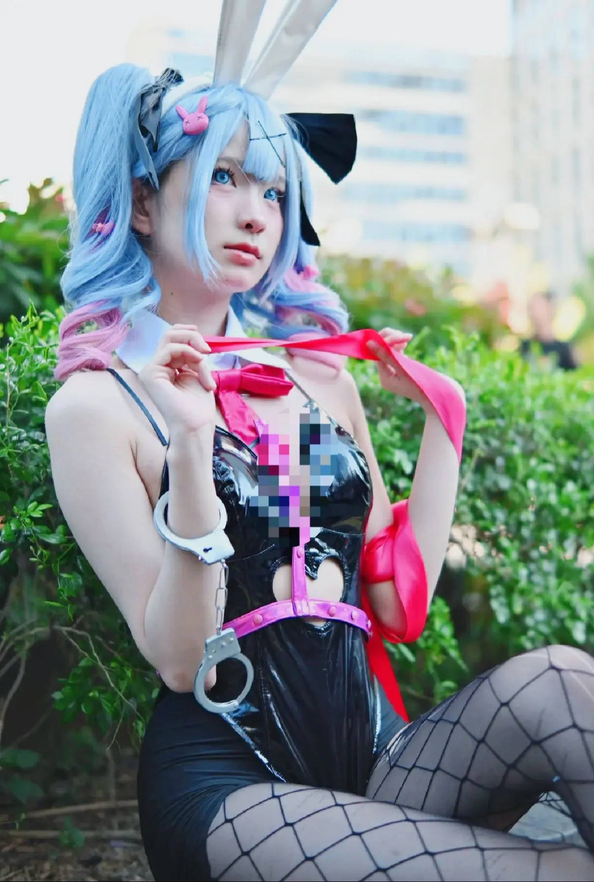 漫展养眼造型大赏 cosplay 这腿又长又白又细 初音未来cos 兔子洞