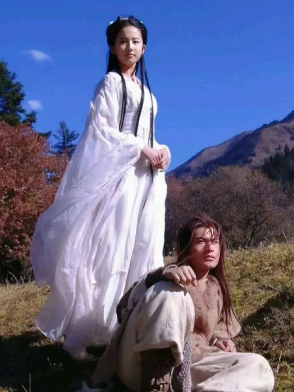 #黄晓明刘亦菲早期打戏#2024年还能看到刘亦菲和黄晓明的小龙女高清花絮[老师爱