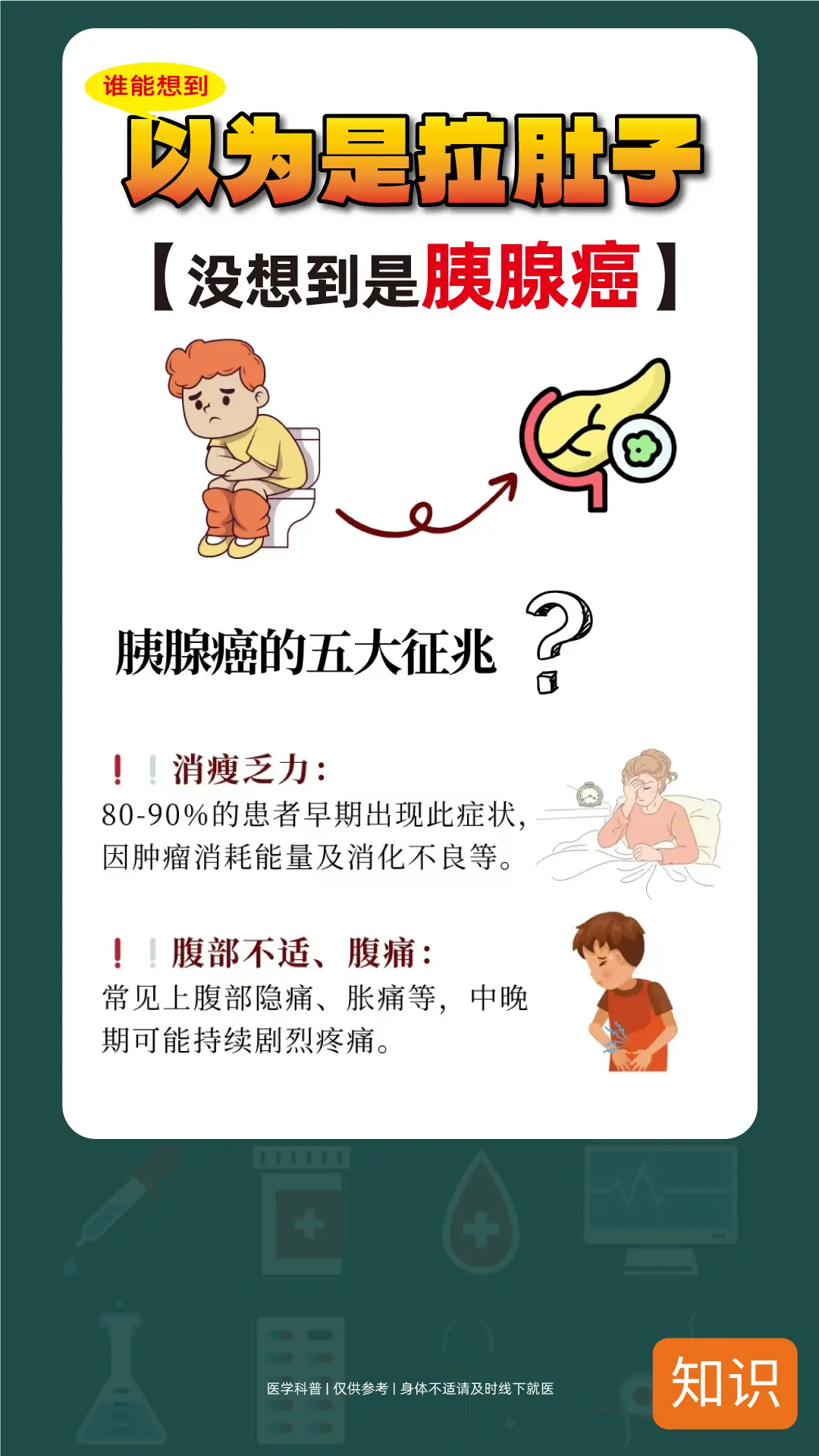 以为是拉肚子，没想到是癌症之王胰腺癌？