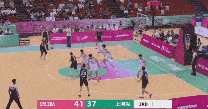 张知垚的三分球真的惊艳啊！2025粤港澳大湾区全运会浙江男篮vs上海男篮我的观赛