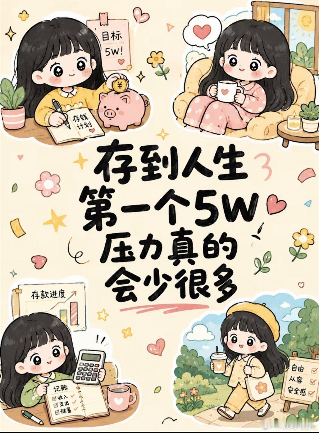 很多人低估了五万存款的威力5万块并不是一笔小钱，要是月薪5000除去每个月的各种