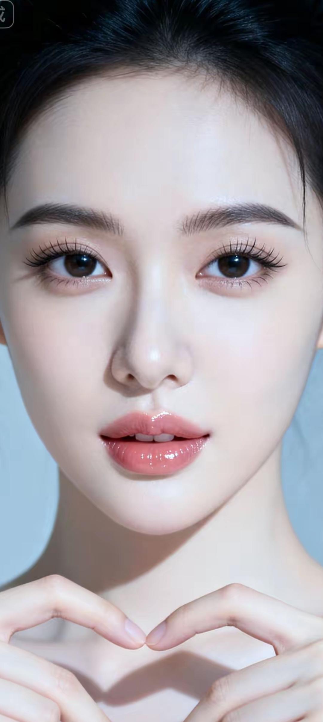 甜美心型手势，温柔动人，快来get同款！💖💕