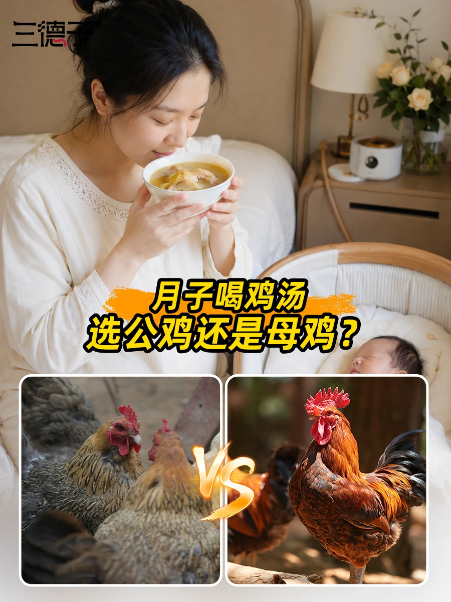 月子喝鸡汤选公鸡还是母鸡？不用再问长辈了