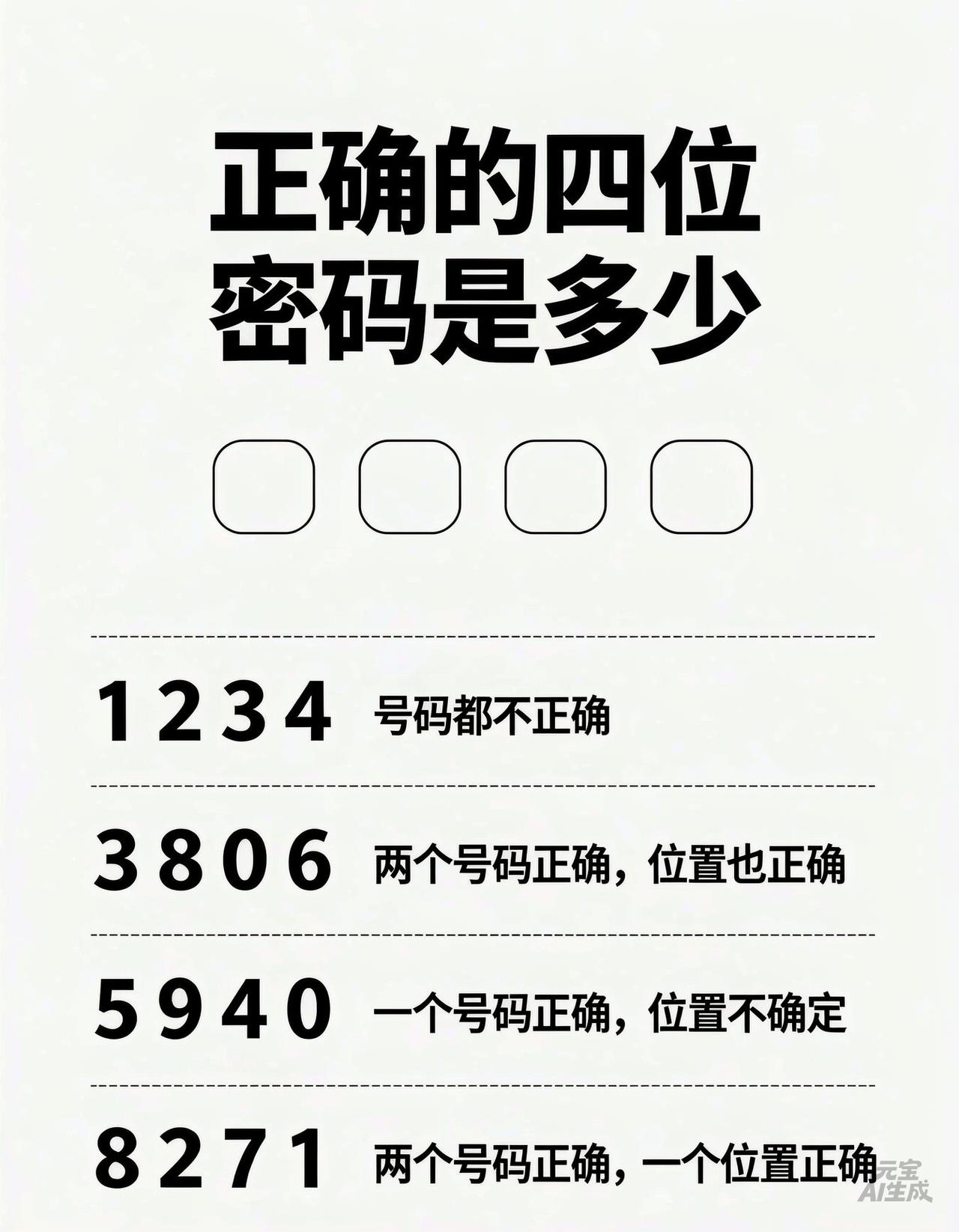 数学思维逻辑训练 逻辑思维题 生活必备号码 逻辑猫