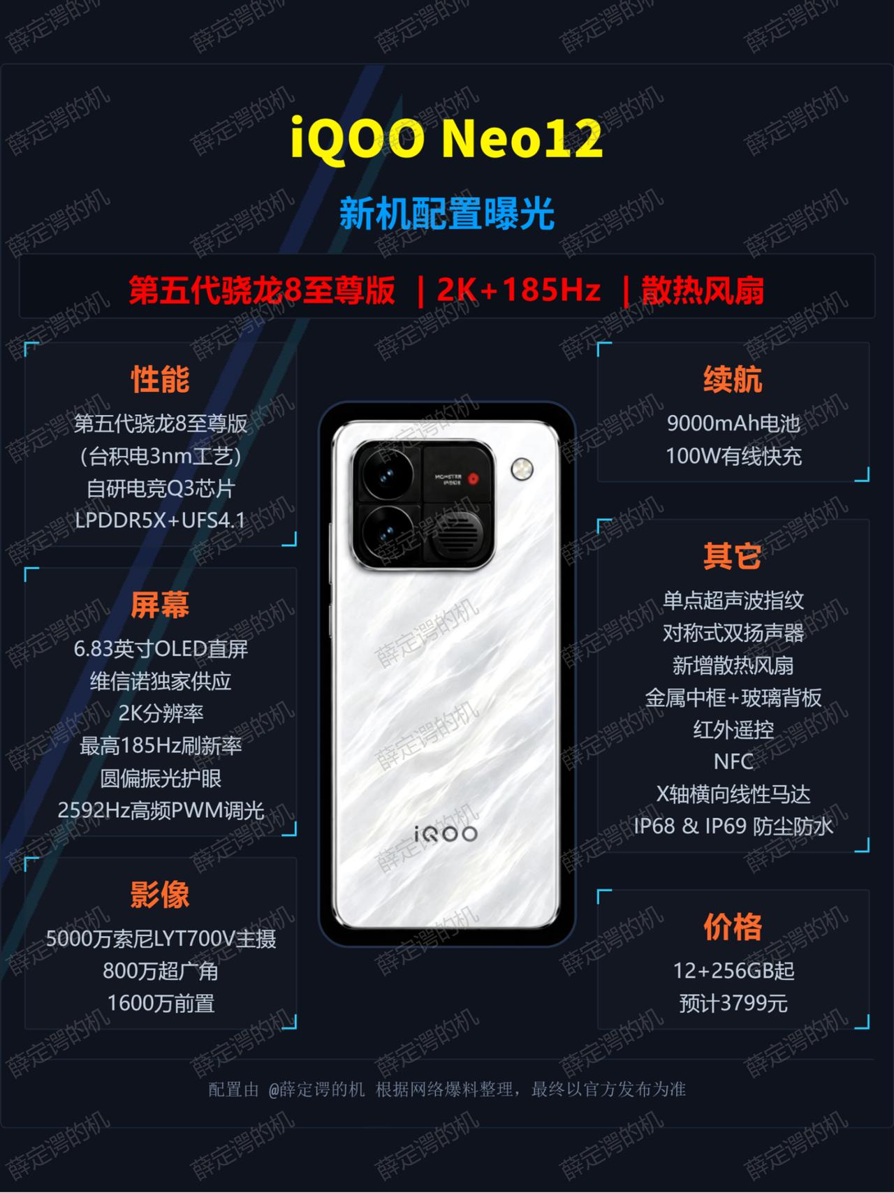 iQOO Neo12 9000mAh+2K+185 这配置谁敢堆?