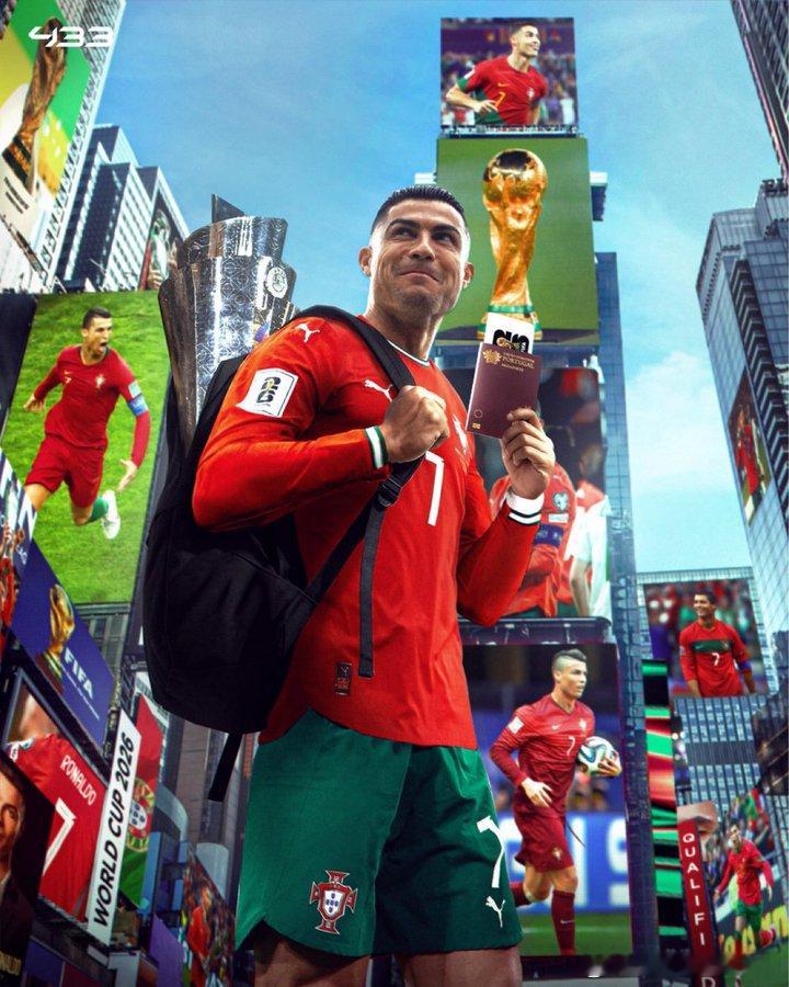 🚨最后一舞！C罗第6次获得世界杯参赛资格，目前的世界杯最高参赛纪录是5届200