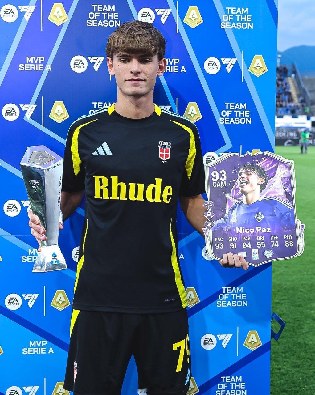 🚨  | 尼古拉斯·帕斯荣获2024/25赛季意甲23岁以下年度最佳球员奖。 