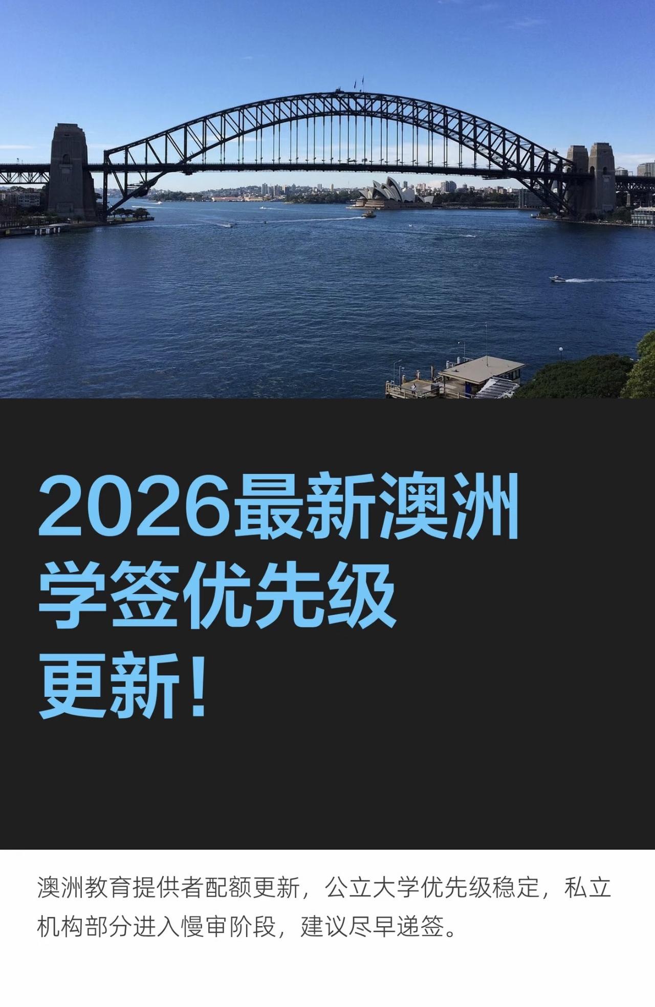 2026最新澳洲学签优先级更新！

澳洲内政事务部更新了第115号部长指令（MD