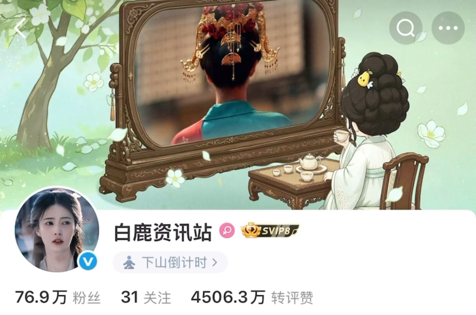 动态头像！茉莉花 卡通叶璃头上的小梨！啊啊啊啊啊有追剧的感受啦！白鹿叶璃6月9号