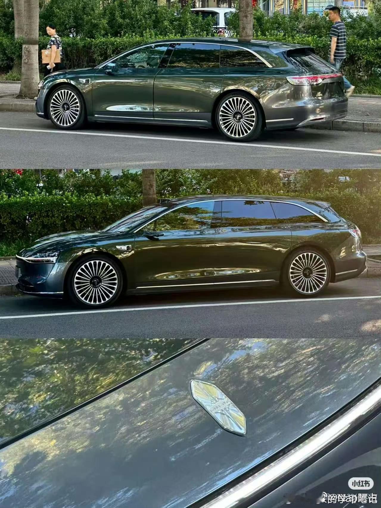 享界S9T的实车很帅，尤其是这个后端轮廓尾灯的设计和前脸星河呼应这次的颜值很能打