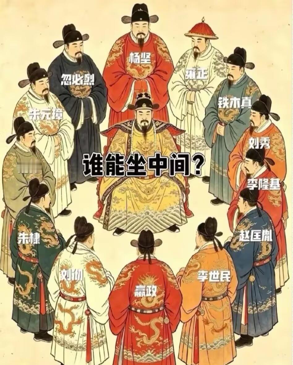 以你的历史水平，大胆的说出谁才有资格坐中间？
