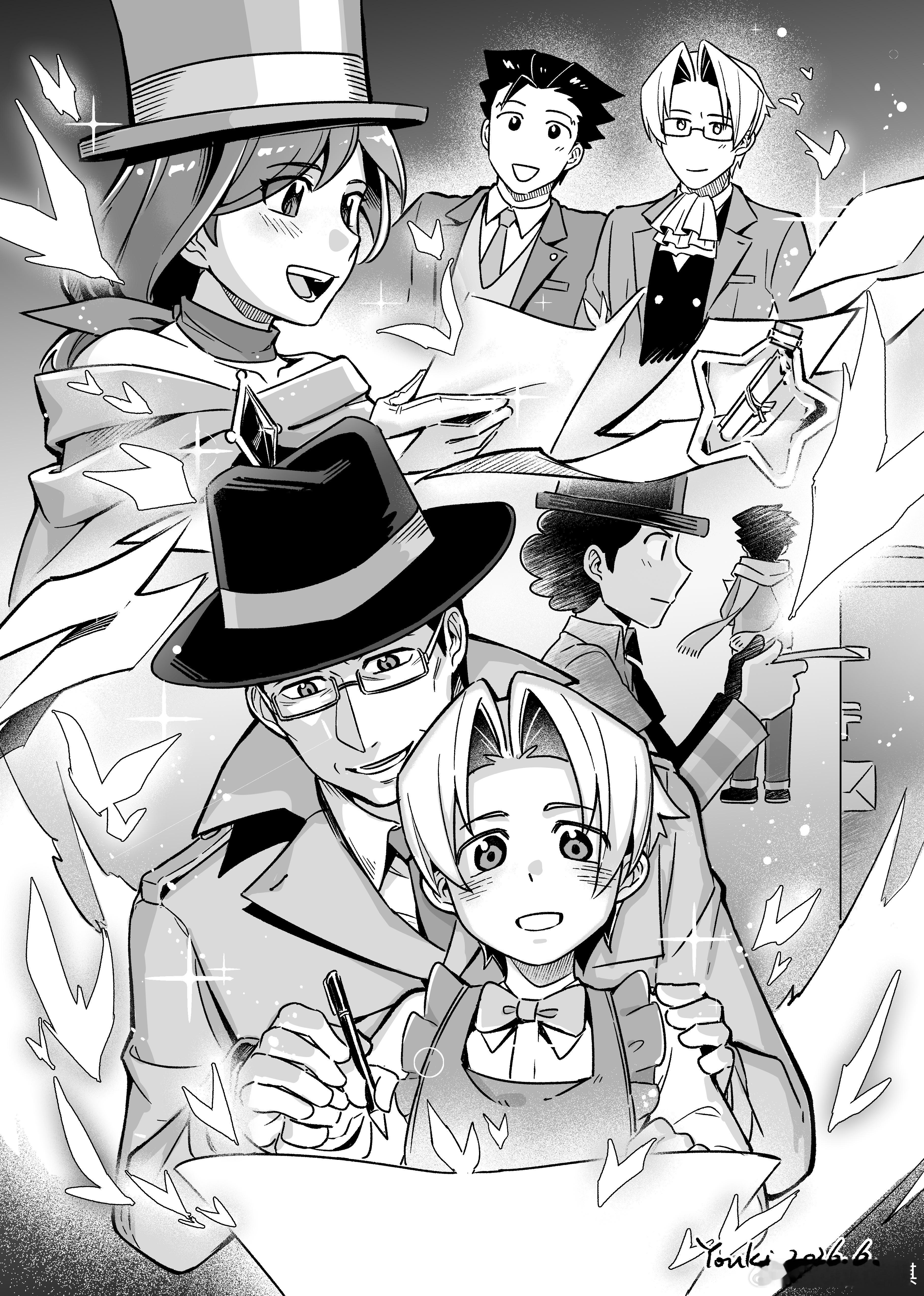 给菇师逆转新刊《PRIDE》的Guest！（成御&盾信要素有）久违地画御剑家🥺