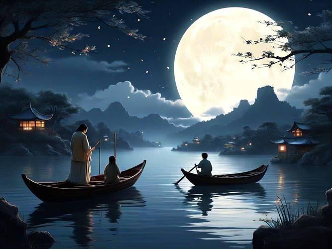 上联：半盏春醅邀月满

赏析：这幅上联“半盏春醅邀月满”与下联“一秋江夜盼团圆”